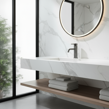 Opbouw wastafelkraan Angelica - Gunmetal grey - 15.9 × 12.2 × 5.5 cm