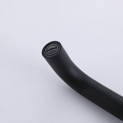 Inbouw wastafelkraan Angelica - Mat zwart - Incl. inbouwdeel - 23 × 20.5 × 10 cm