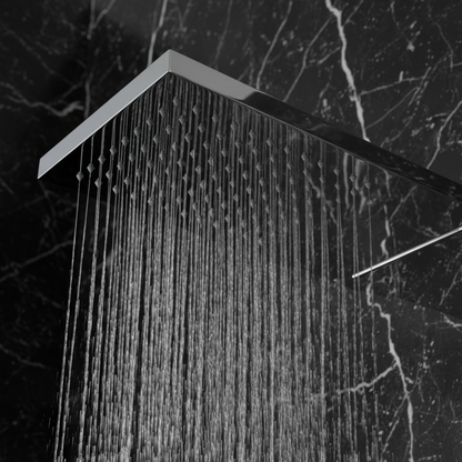 Douchepaneel Nana – Waterval – Massagejets – Chroom- 150 × 20 × 60 cm