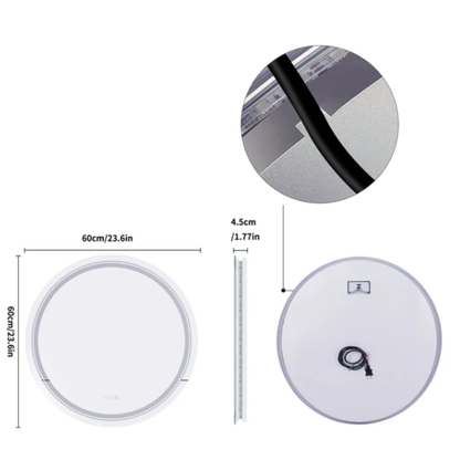 Miroir de salle de bain LED Siena — 60 cm