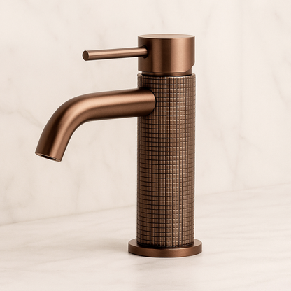 Opbouw wastafelkraan Angelica - Brushed rose gold - 15.9 × 12.2 × 5.5 cm