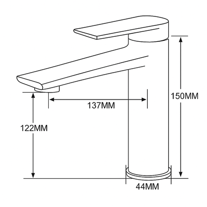 Diego Opbouw Wastafelkraan — Chroom