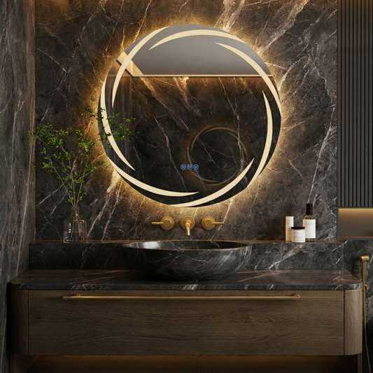 LED Badkamerspiegel Elena — 60×60 cm