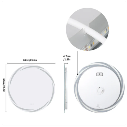 LED Badkamerspiegel Elena — 60×60 cm