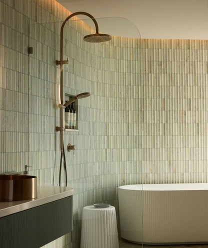 Regendoucheset Valencia – Brushed Bronze - Air shower - Met inbouwmengkraan