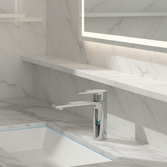 Diego Robinet de lavabo à poser — Chrome