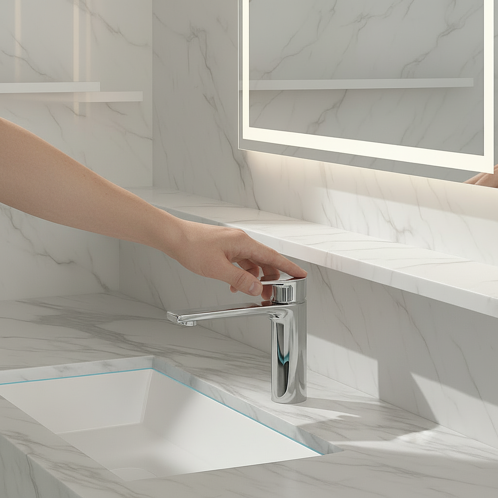 Diego Opbouw Wastafelkraan — Chroom