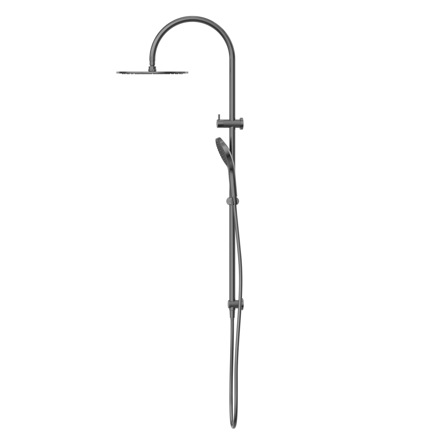 Regendoucheset Valencia – Graphite - Air shower II - Met inbouwmengkraan