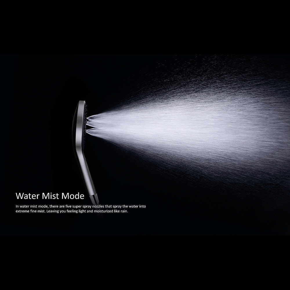 Regendoucheset Valencia – Brushed Nickel - Air shower II - Met inbouwmengkraan