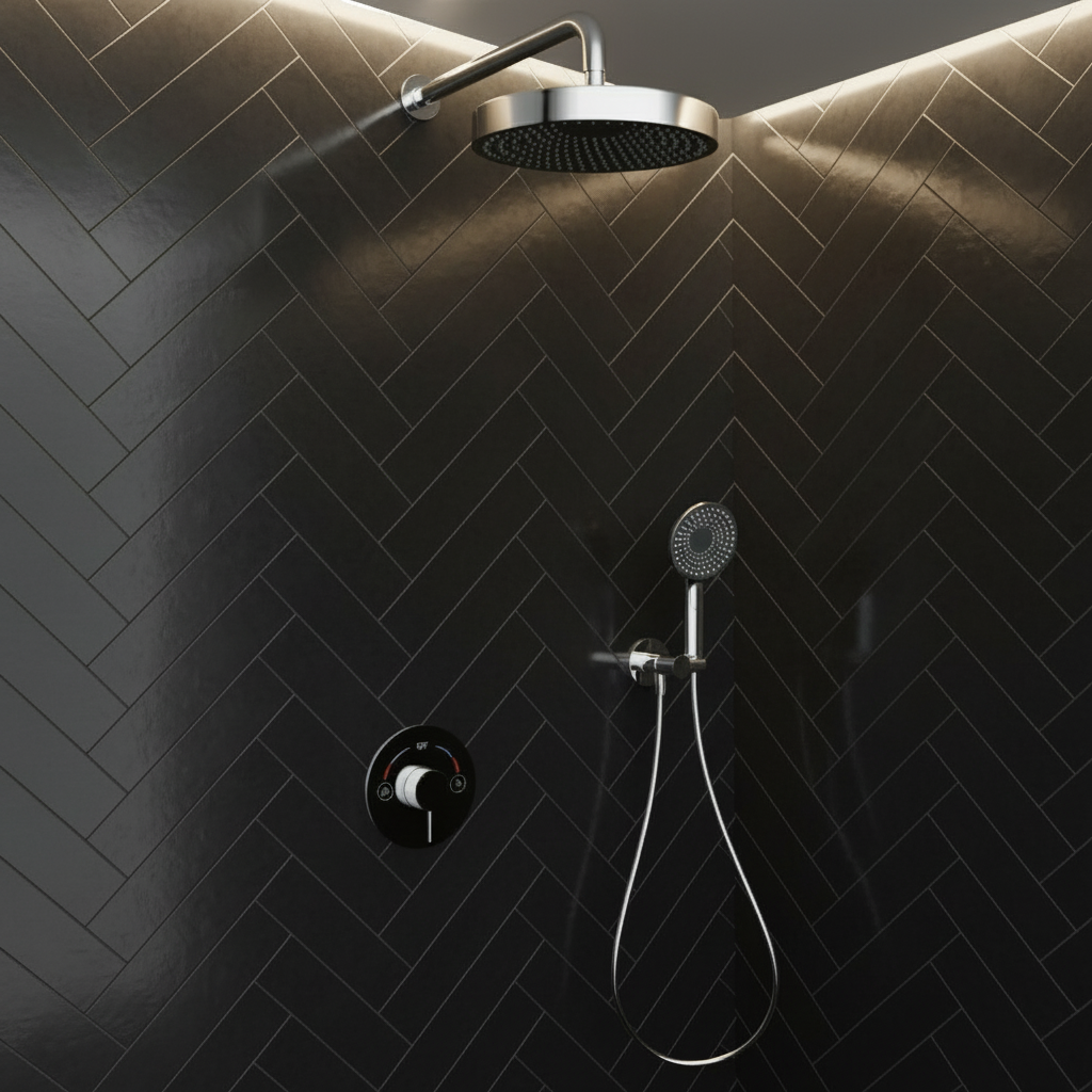 Inbouw Regendoucheset Amalia - Chroom - Incl. inbouwdeel