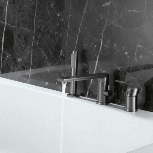 Opbouw badkraan Vero – Gunmetal grey - 21,6 × 24 × 19,5 cm