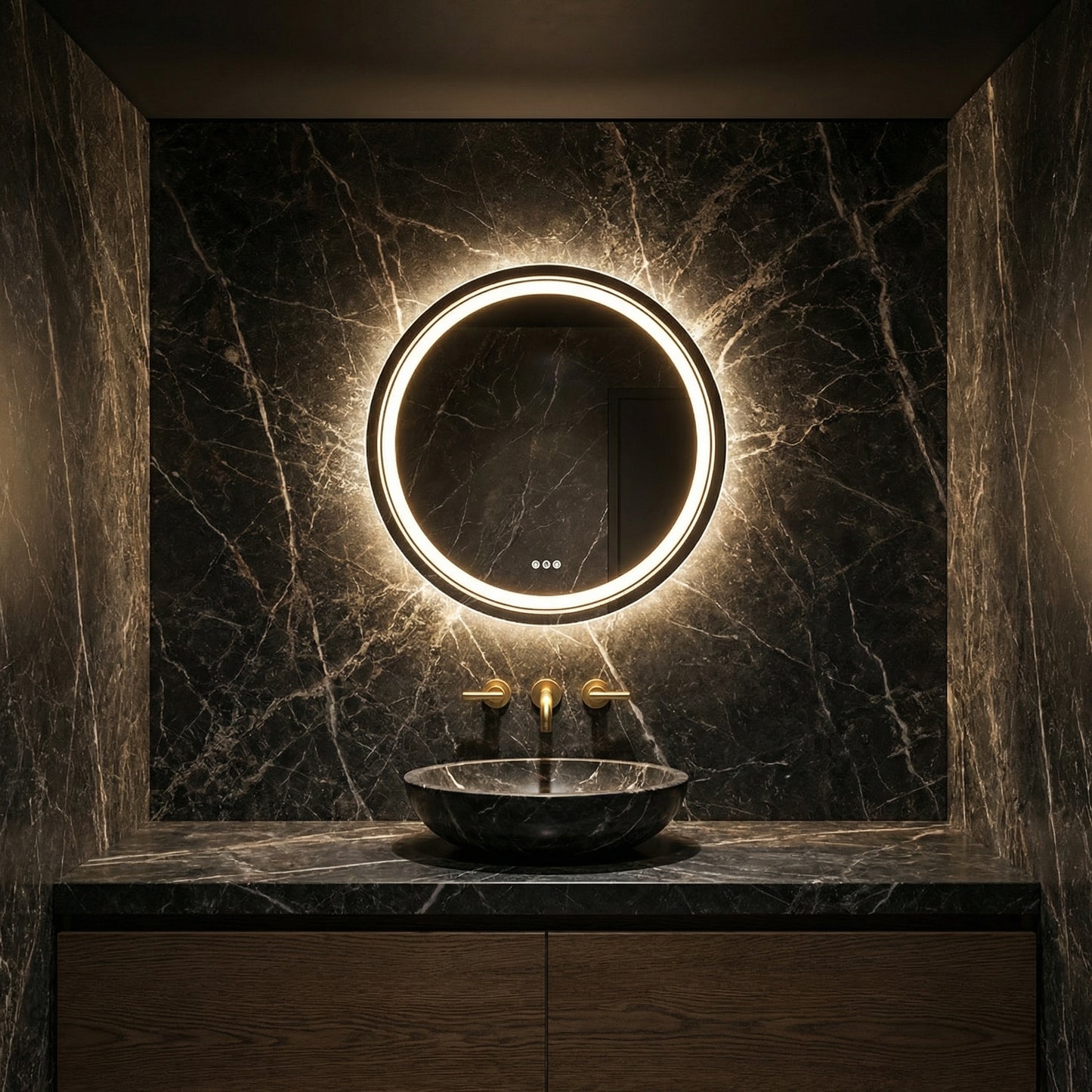 Miroir de salle de bain LED Siena — 80 cm