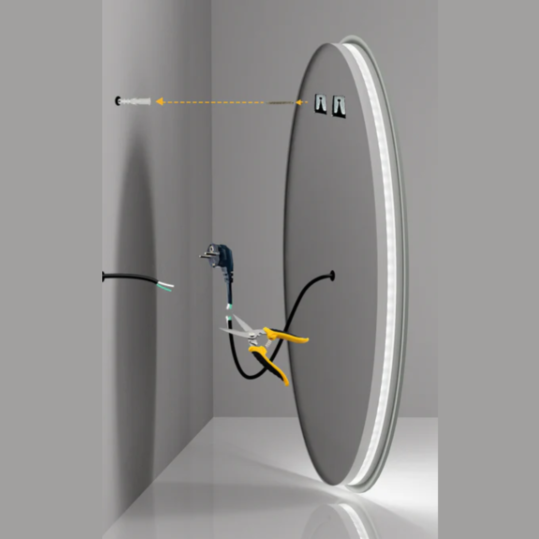 Miroir de salle de bain LED Siena — 80 cm