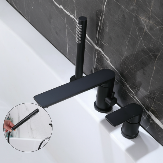 Vero Exposed Bath Tap System — Matte black
